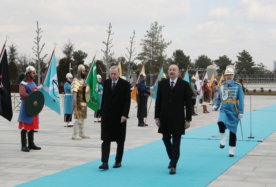 Prezident İlham Əliyevin Ankarada rəsmi qarşılanma mərasimi olub - YENİLƏNİB 