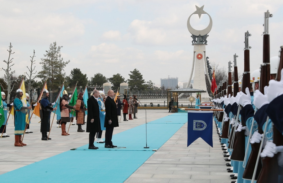 Prezident İlham Əliyevin Ankarada rəsmi qarşılanma mərasimi olub - YENİLƏNİB 