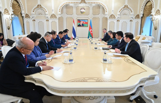 Milli Məclisin sədri Tailand, Bəhreyn, Tacikistan və Oman parlamentlərinin sədrləri ilə görüşüb - FOTO 