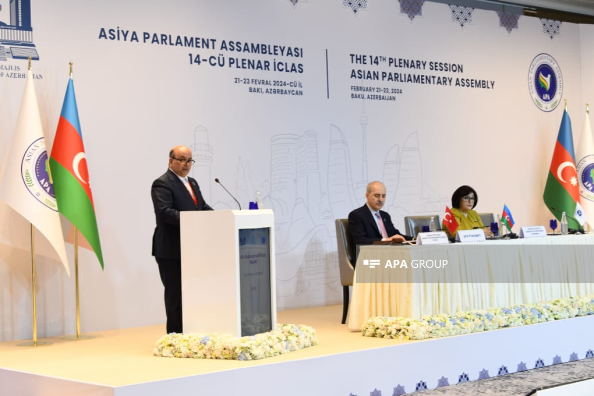 Asiya Parlament Assambleyasına sədrlik Azərbaycana keçir