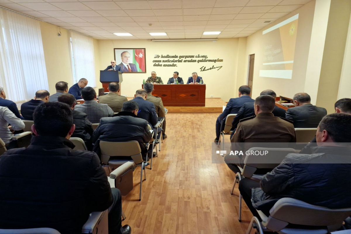 FHN Ağdamda texniki təhlükəsizliklə bağlı seminar-müşavirə keçirib - FOTO 