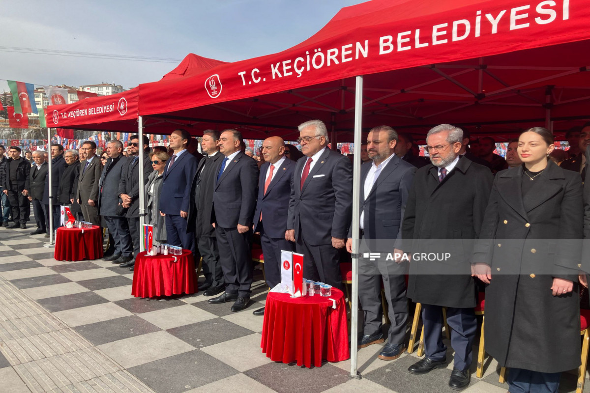 Ankarada Xocalı soyqırımının 32-ci ildönümü münasibəti ilə anım mərasimi keçirilib - FOTO 