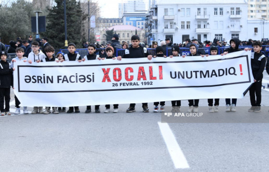 Azərbaycan xalqı Xocalı soyqırımı qurbanlarını anır  - FOTOLENT 
