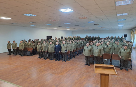 Mülki müdafiə qoşunlarında Xocalı soyqırımı qurbanlarının xatirəsi yad edilib