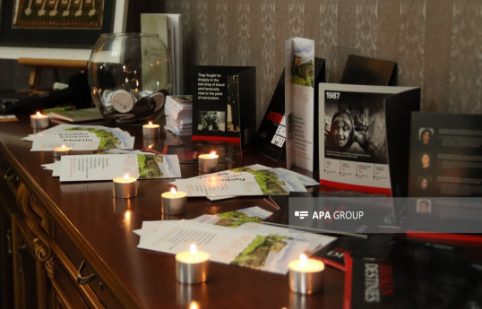 Tbilisidə Xocalı soyqırımının ildönümü ilə əlaqədar anım tədbiri keçirilib  - FOTO 