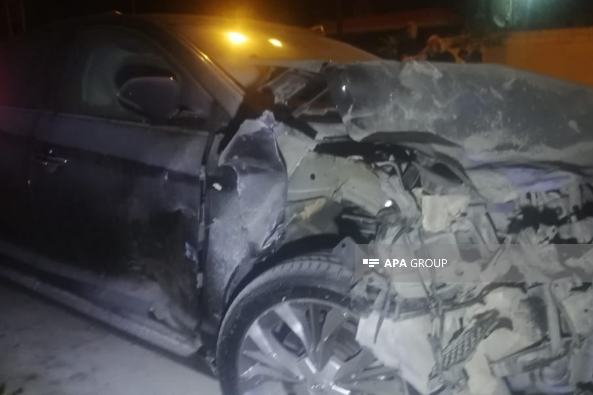 Sabirabadda yol qəzasında sürücü yaralanıb
