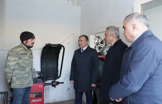 İmişlidə özünüməşğulluq proqramı çərçivəsində qurulmuş təsərrüfatlara baxış olub