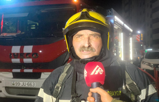 Xətai rayonunda baş verən yanğında iki mənzil yanıb, üç nəfər xəsarət alıb - FOTO  - YENİLƏNİB 