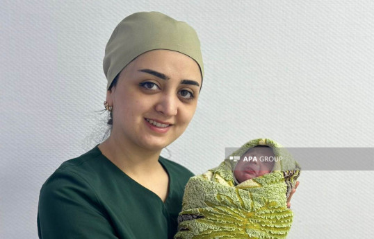Sumqayıtda ilin ilk körpəsi dünyaya gəlib