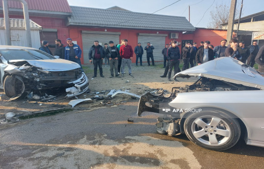 Masallıda zəncirvari qəza olub, xəsarət alanlar var - FOTO 