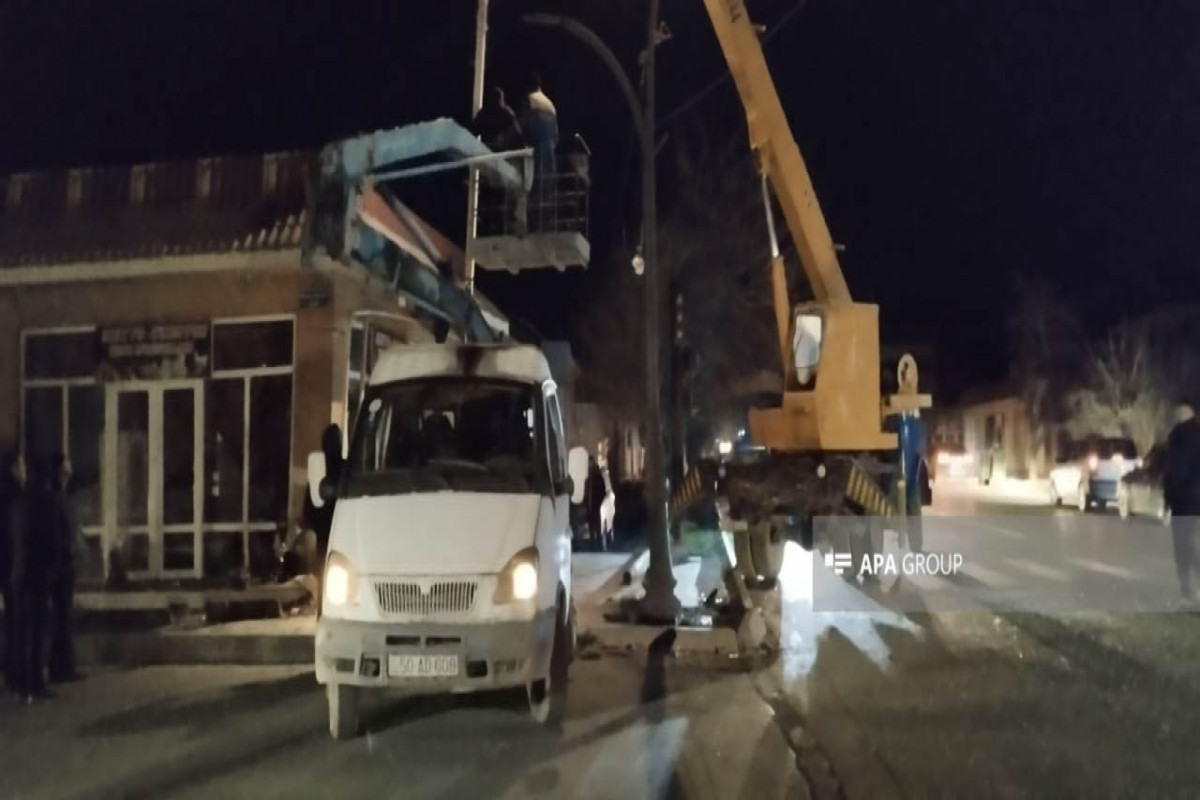 Xaçmaz şəhərinə elektrik enerjisinin verilişi bərpa edilib - FOTO  - YENİLƏNİB 