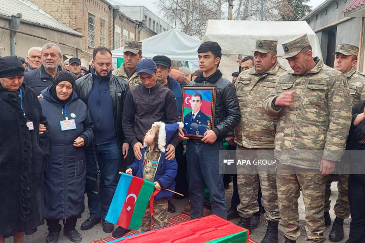 Laçında qəzada həlak olan hərbçilərlə vida mərasimi keçirilir