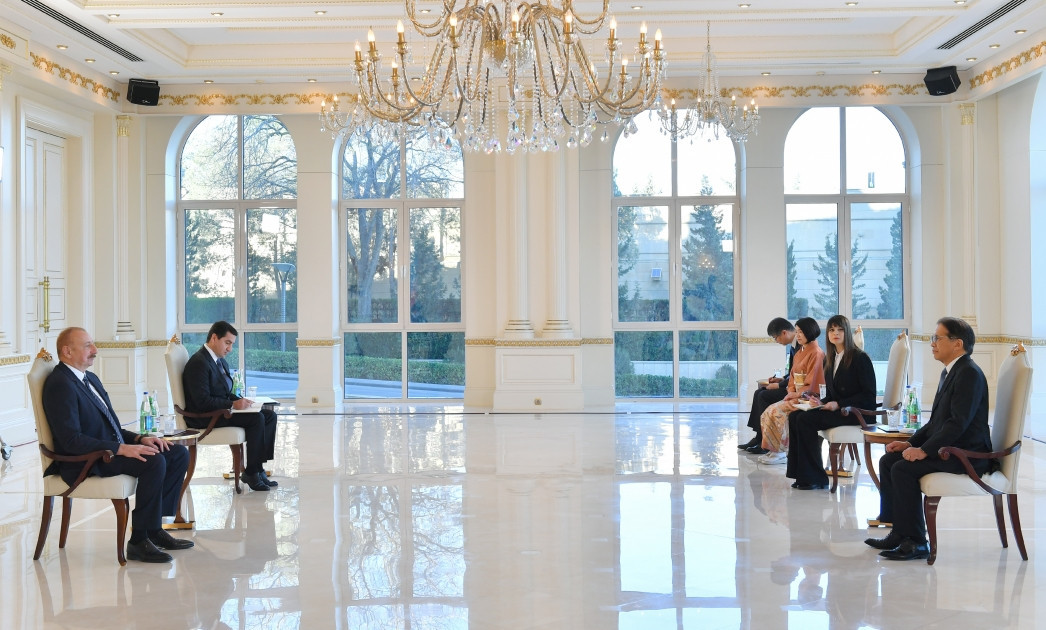 Prezident Yaponiyanın yeni səfirinin etimadnaməsini qəbul edib