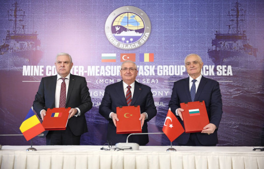 Türkiyə, Rumıniya və Bolqarıstan Qara dənizin minalardan təmizlənməsi üçün müqavilə imzalayıb