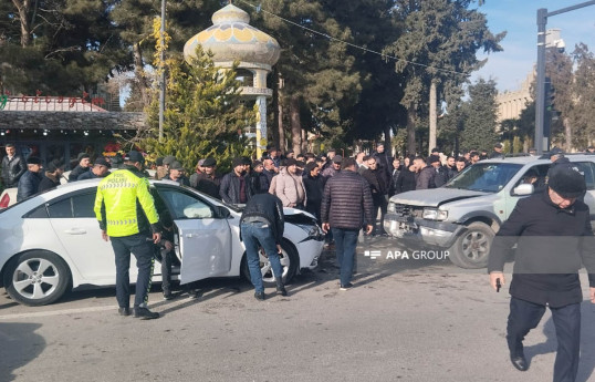 Xaçmazda minik avtomobilləri toqquşub - FOTO 