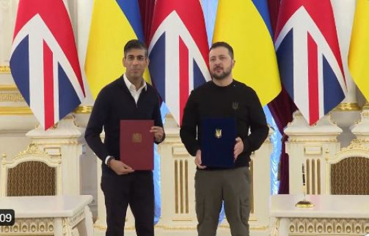 Ukrayna ilə Britaniya arasında təhlükəsizlik sahəsində sənəd imzalanıb