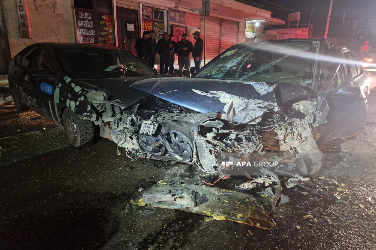 Abşeronda üç avtomobil toqquşub, xəsarət alanlar var - FOTO 