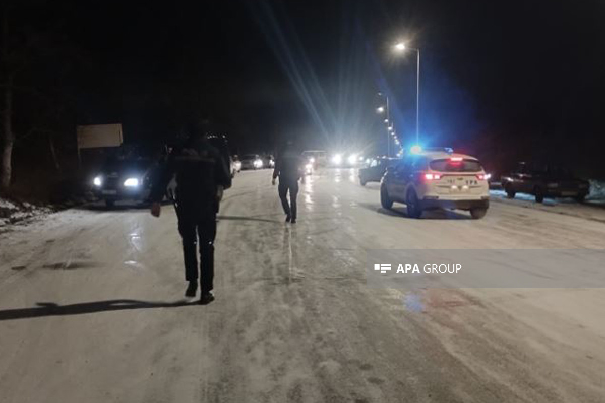 Şamaxı-İsmayıllı yoluna əlavə polis heyəti cəlb olunub - FOTO 
