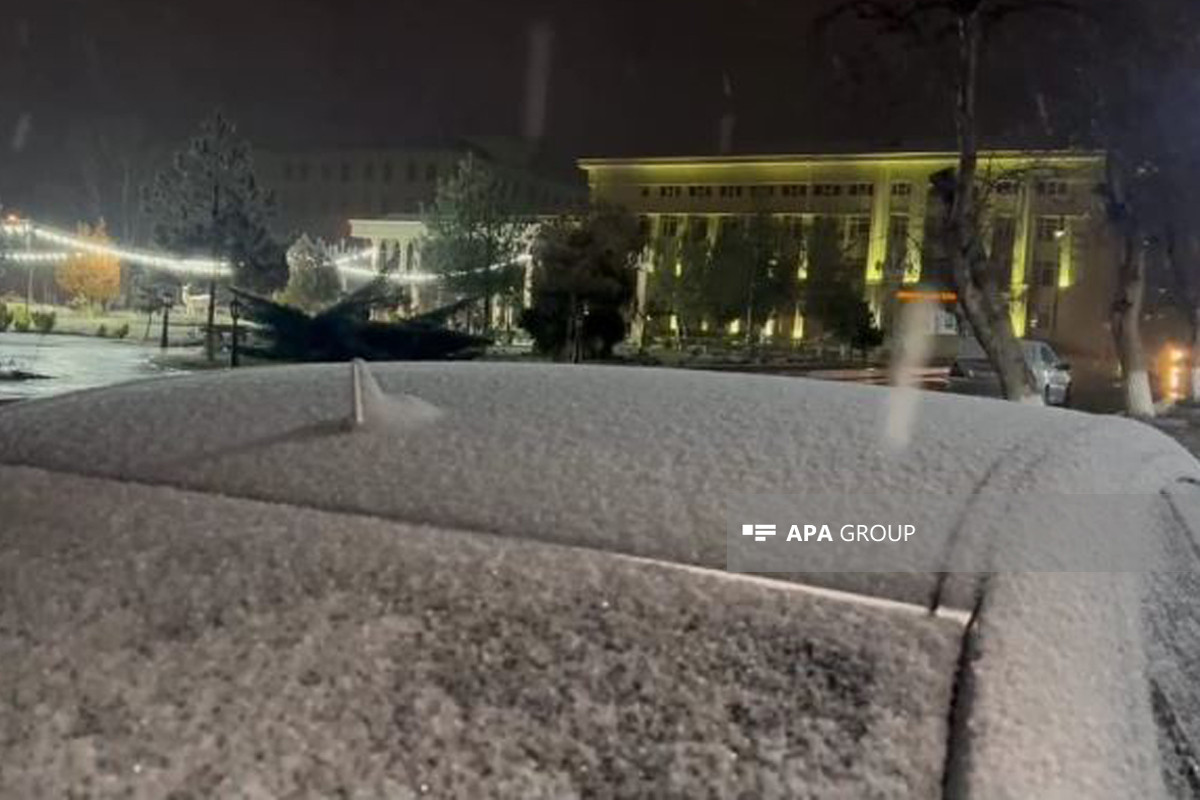 Naxçıvana ilk qar yağıb - FOTO 