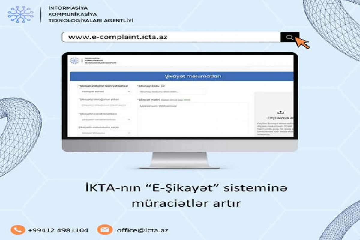 “E-Şikayət” sisteminə müraciətlər artır