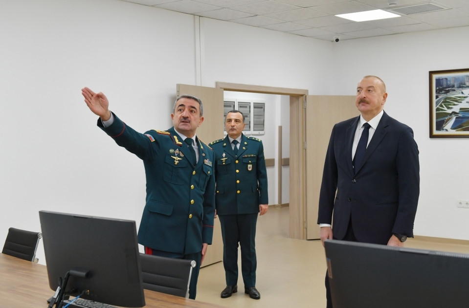 Prezident Bakıda DSX-nın yeni hərbi hospital kompleksinin açılışında iştirak edib