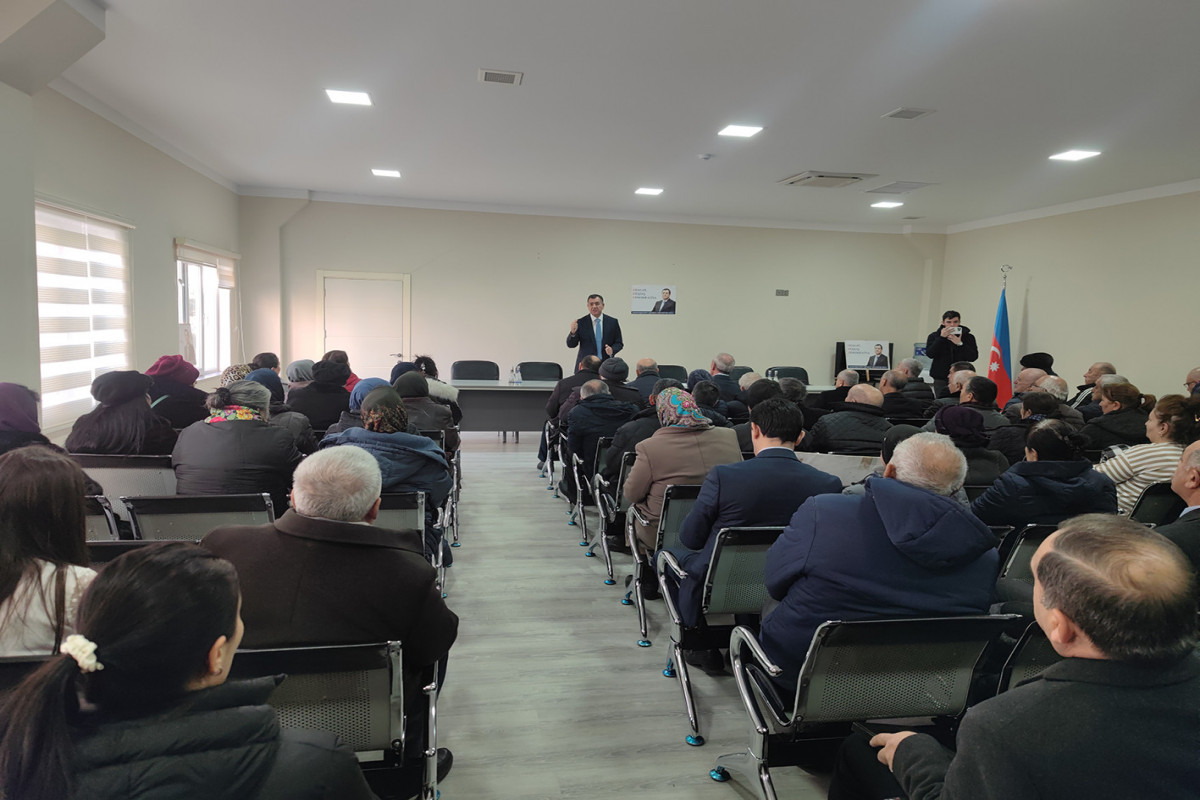 ® Prezidentliyə namizəd Qüdrət Həsənquliyev Xətai rayonunda seçicilərlə görüşüb