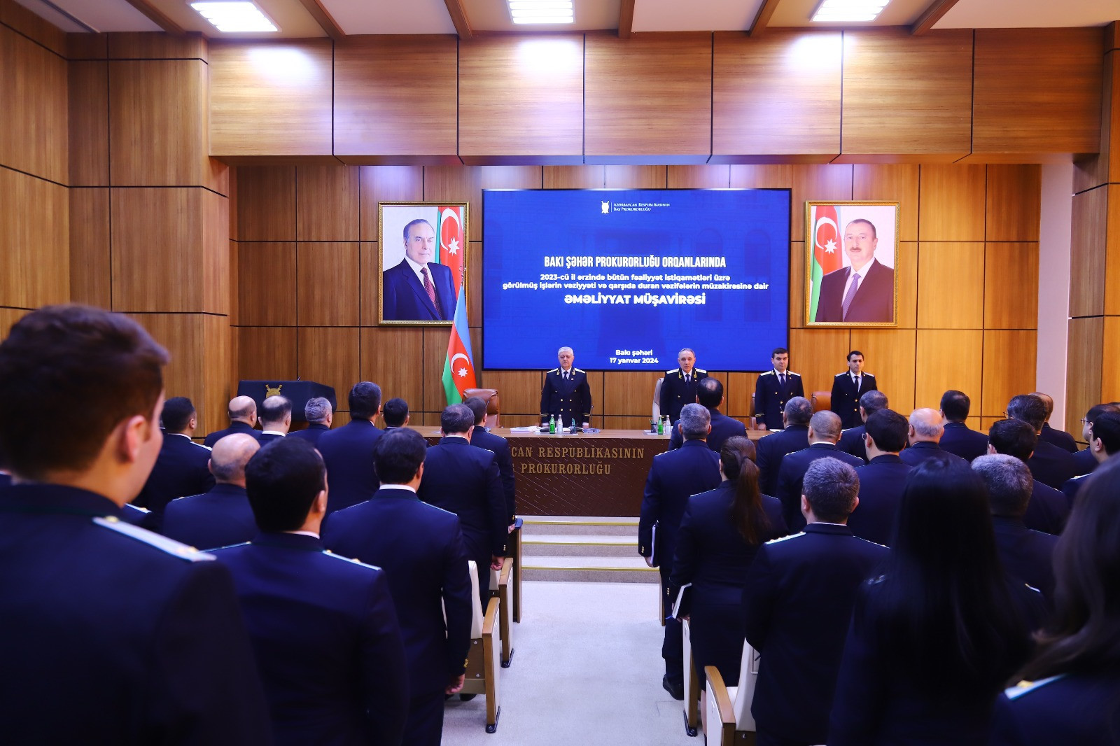 Bakı şəhər prokurorluğunda ötən ilin yekunlarına dair əməliyyat müşavirəsi keçirilib