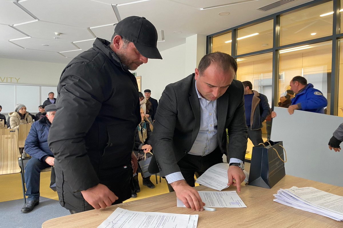 Füzuli şəhərinə köçürülən daha 30 ailəyə mənzillərinin açarları təqdim edilib - YENİLƏNİB-1  - FOTO 
