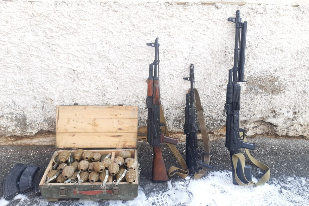Kəlbəcərdə silah-sursat tapılıb - FOTO 