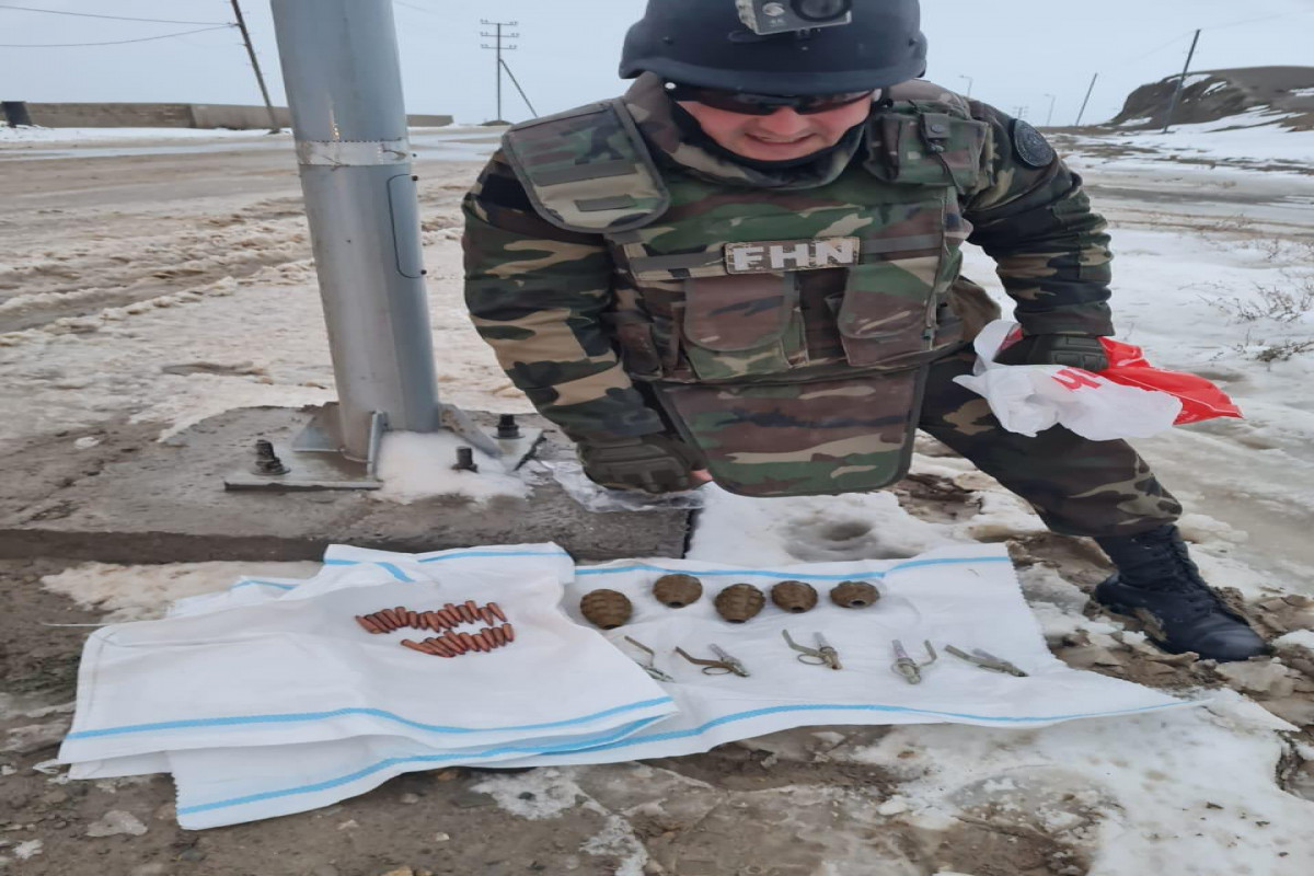 Qobuda hərbi sursatın aşkar edilib