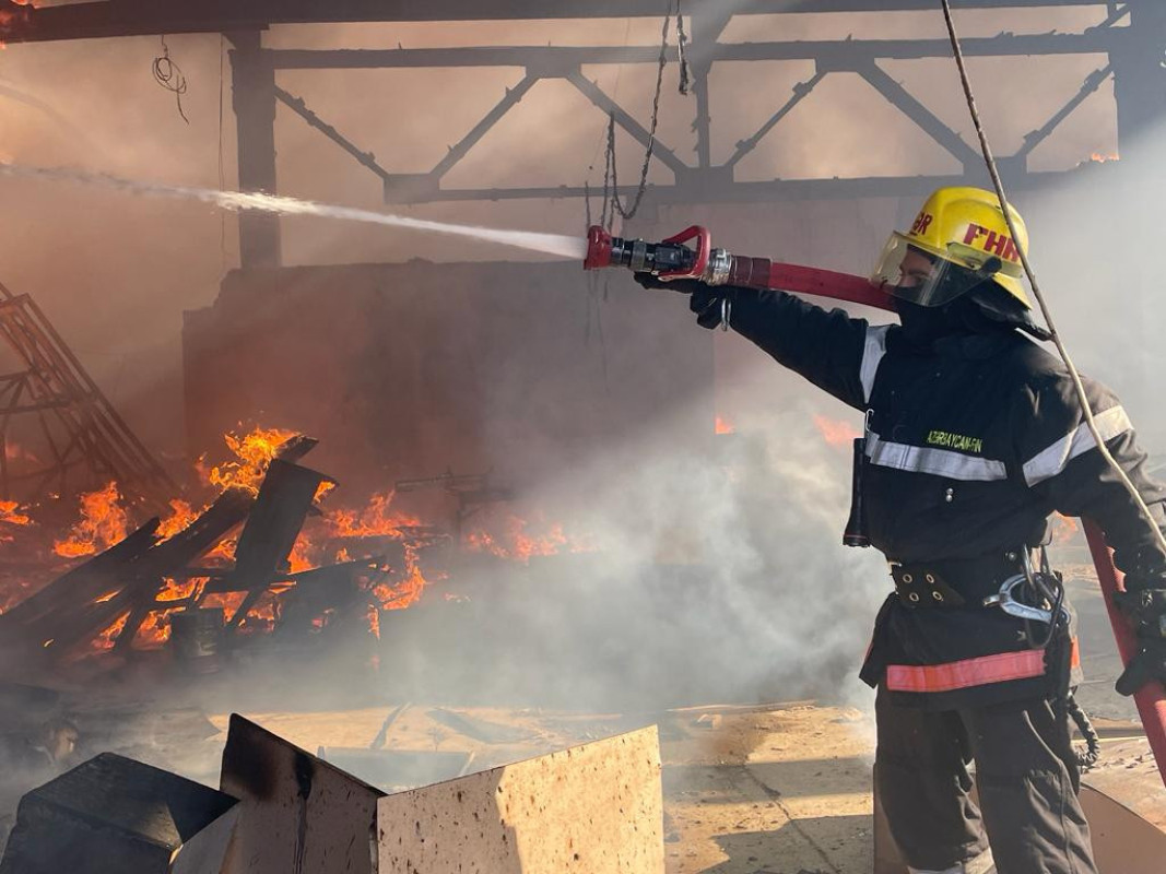 Gəncədə yaşayış evində yanğın söndürülüb