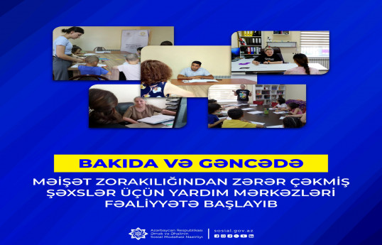 Məişət zorakılığından zərər çəkənlər üçün Bakı və Gəncədə yardım mərkəzləri yaradılıb