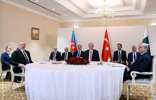 Astanada Azərbaycan, Türkiyə və Pakistan liderləri arasında üçtərəfli görüş keçirilib - YENİLƏNİB 2 