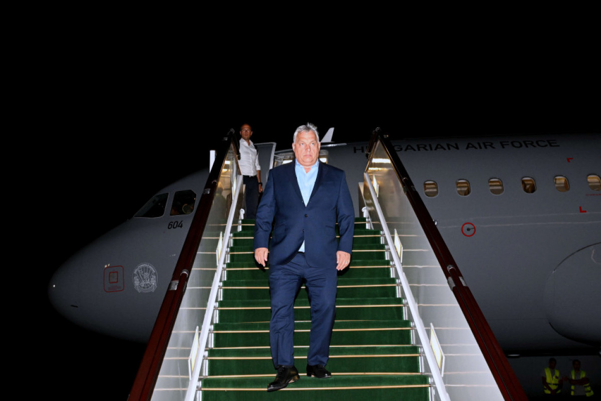 Macarıstanın Baş naziri Viktor Orban Azərbaycana səfərə gəlib  - FOTO 