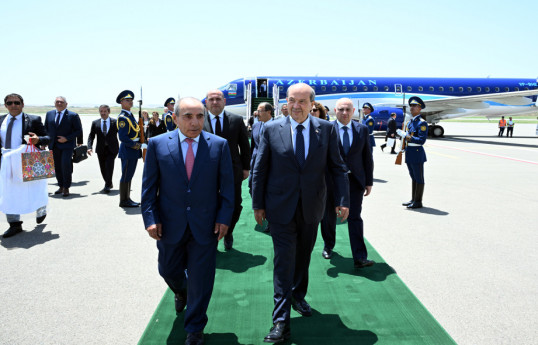 Şimali Kipr Prezidenti Ersin Tatar Füzuli rayonuna gedib