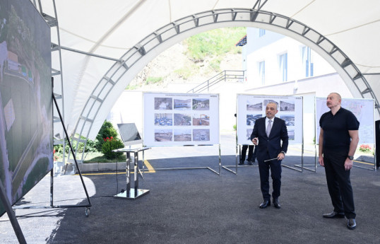 Prezident İlham Əliyev Şuşa sutəmizləyici qurğular kompleksinin açılışında iştirak edib - YENİLƏNİB 