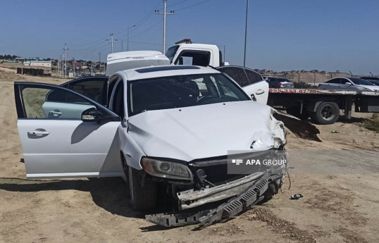 Abşeronda zəncirvari qəza baş verib, yaralılar var - FOTO 