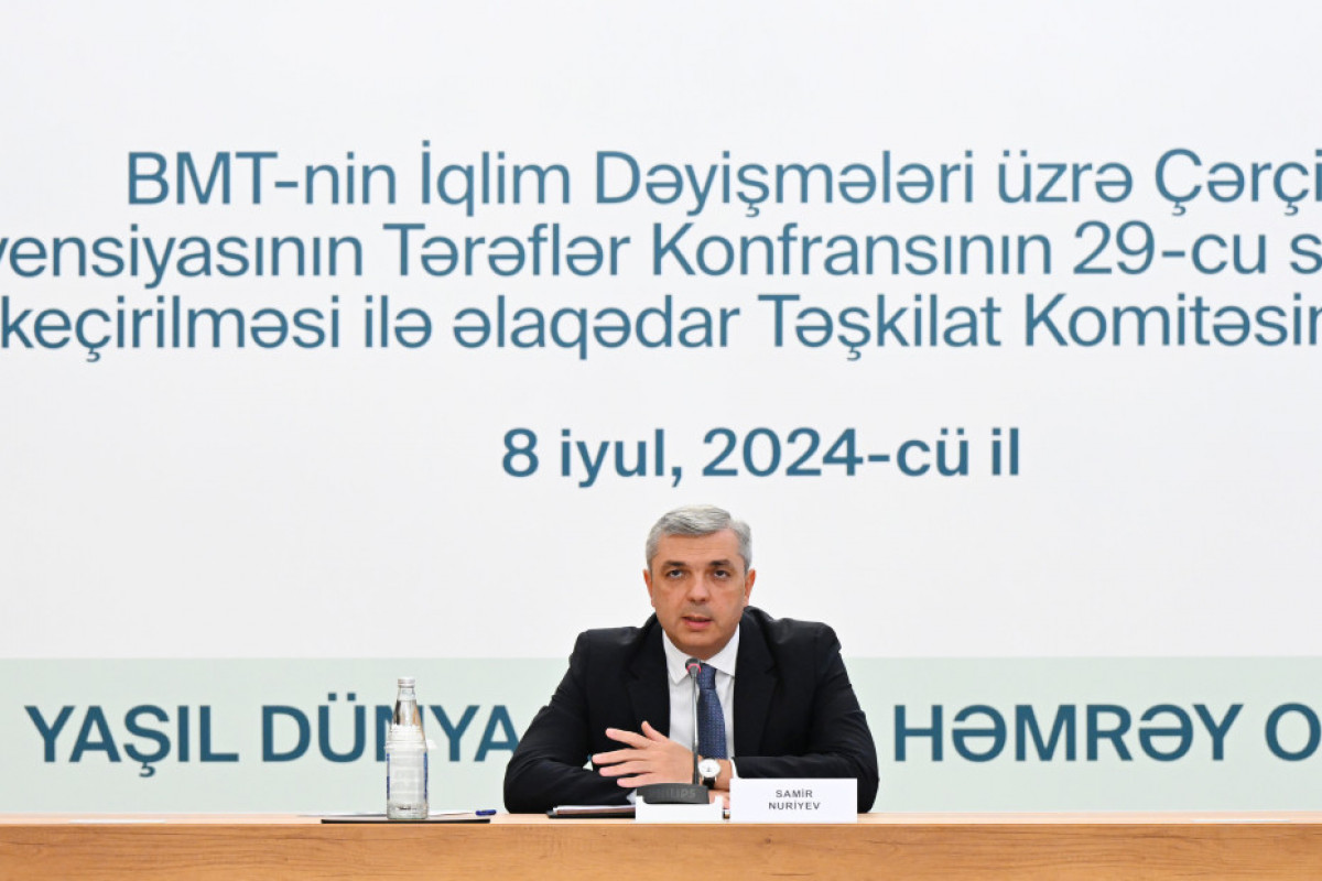 COP29 ilə əlaqədar Təşkilat Komitəsinin beşinci iclası keçirilib, tapşırıqlar verilib