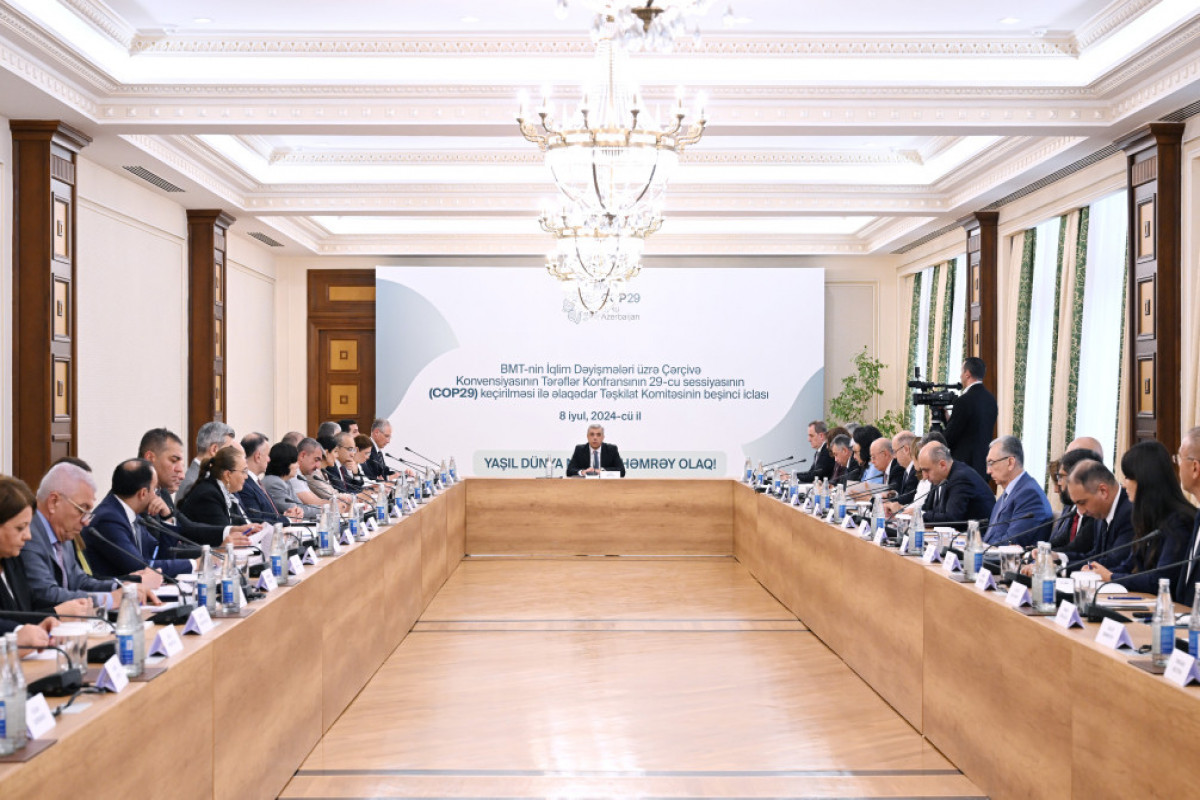 COP29 ilə əlaqədar Təşkilat Komitəsinin beşinci iclası keçirilib, tapşırıqlar verilib - FOTO 