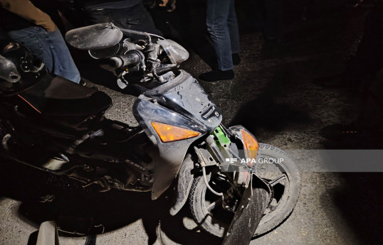 Gəncədə moped sürücüsü qəza törədərək ölüb