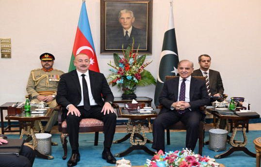 Prezident İlham Əliyevin Pakistan Baş naziri ilə məhdud tərkibdə görüşü olub - YENİLƏNİB 