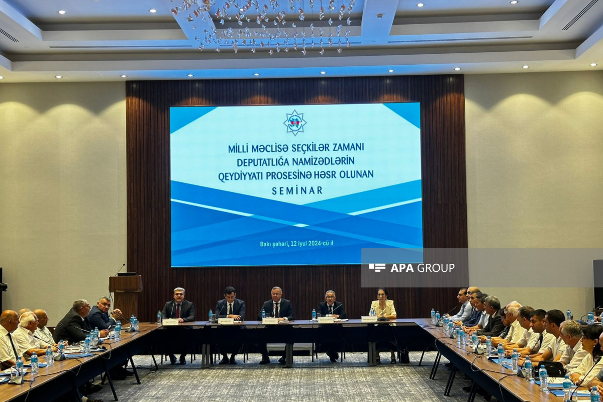 Deputatlığa namizədlərin qeydiyyatı prosesi ilə bağlı seminar keçirilib - FOTO  - YENİLƏNİB 