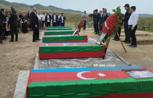 Birinci Qarabağ müharibəsində itkin düşmüş 6 şəhid Xocavənddə dəfn edilib - FOTO  - YENİLƏNİB 