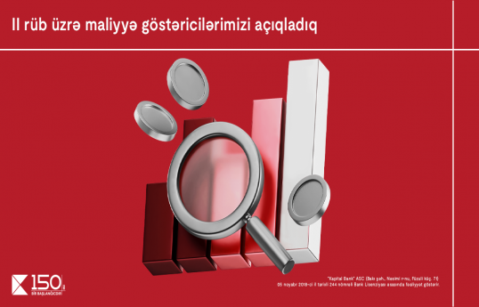 Kapital Bank 2024-cü ilin II rübü üzrə maliyyə nəticələrini elan edib