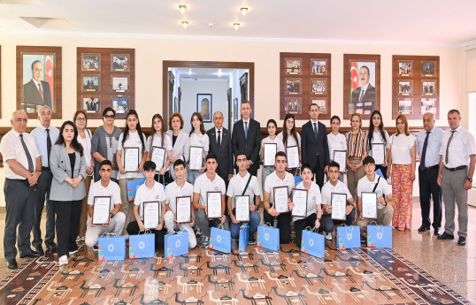 “Qərbi Azərbaycana qayıdış” olimpiadasının qalibləri ilə görüş keçirilib - FOTO 