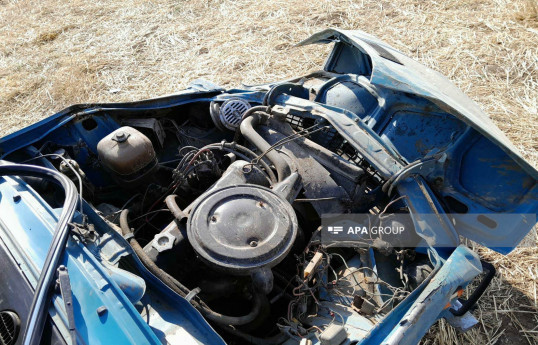 Cəlilabadda "VAZ-2106" markalı minik avtomobili aşıb, sürücü xəsarət alıb - FOTO 