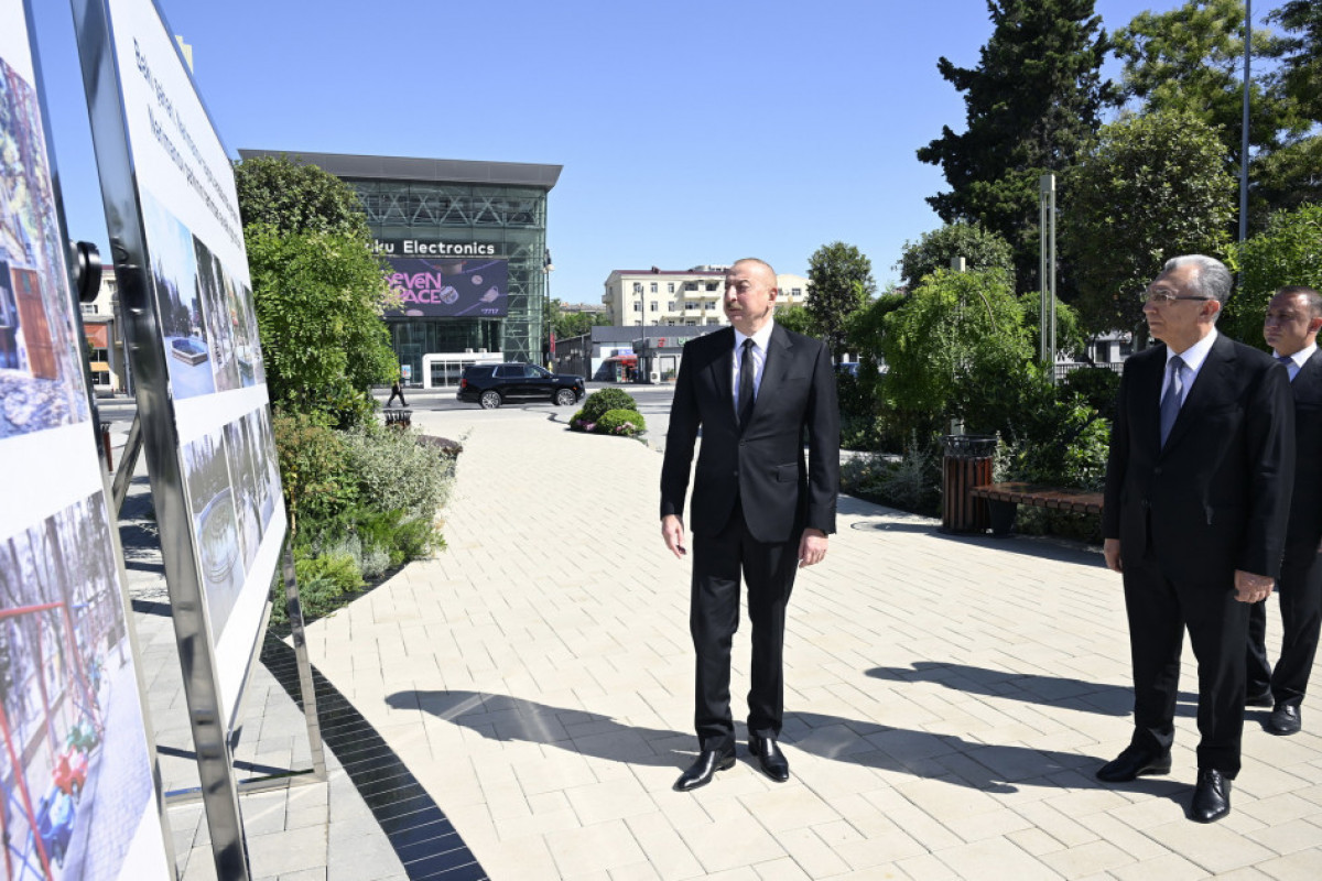 Prezident İlham Əliyev Bakıda əsaslı şəkildə yenidən qurulan Nərimanov parkının açılışında iştirak edib - YENİLƏNİB 