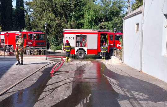 Mingəçevirdə şadlıq sarayında yanğın olub