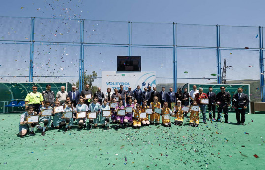 Daşkəsəndə məktəbli qızlar arasında voleybol turniri keçirilib - FOTO 