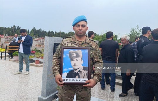 Birinci Qarabağ müharibəsində şəhid olan şəxsin qalıqları Maştağada dəfn olunub - FOTO 